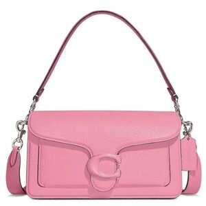 Coach Tabby 26 Flower Pink Polished Pebble Leather Shoulder Bag